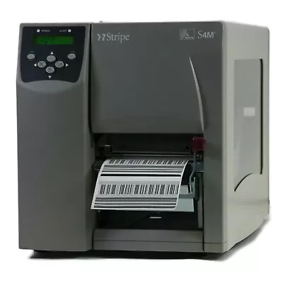 ZEBRA Stripe S4M S4M3N-2001-1100D Direct Thermal Label Printer USB Zebra Firmwar • $180.03