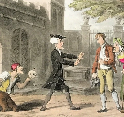 £39.95 • Buy 1821 Clergyman Dr Syntax Banns Forbidden Original Print Rowlandson Hand Colour 