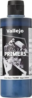 Acrylicos Vallejo 200 Ml Polyurethane Primer - Gloss Black 74.660 • £11.95