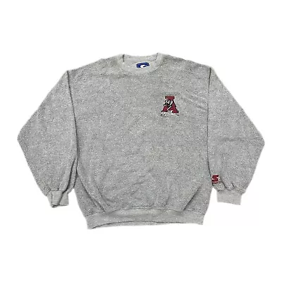 Vintage Alabama Sweatshirt Men’s L Starter 90s Gray Cotton Fleece Crimson Tide • $39.99