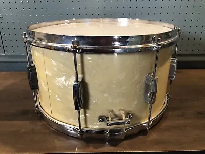 Ludwig 9x15 Snare Drum 8 Lug Vintage 30s Chicago Marine Pearl White • $435