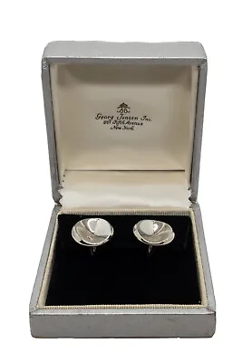 Vintage Georg Jensen Sterling Silver Screw Back Earrings • $199