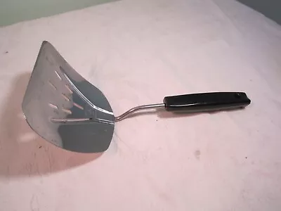 Vintage Foley Stainless Spatula With Black Handle - Kitchen Serving Utensil • $9.99