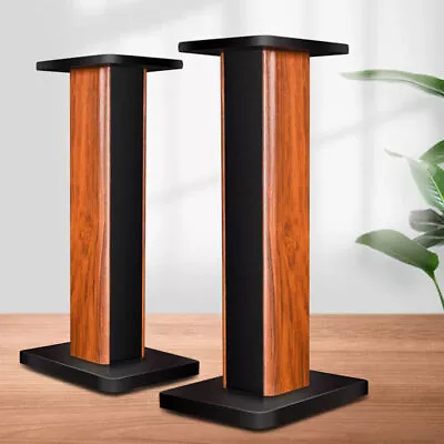 35.4   Wood Bookshelf Speaker Stands Studio Monitor Speaker Stand Column 1 Pair • $68