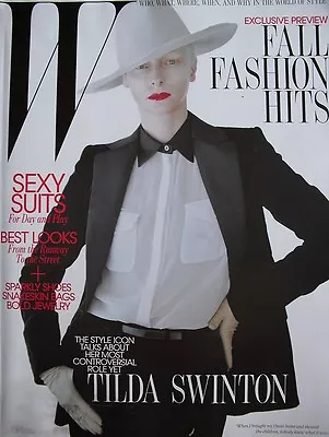 TILDA SWINTON Aug. 2011 W Magazine KAREN ELSON & MANY OTHER TOP MODELS • $7