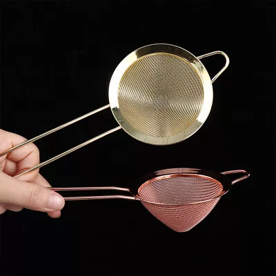 £5.27 • Buy Stainless Steel Extra Fine Mesh Cocktail Strainer Sieve Sifter Filter Tool Drain