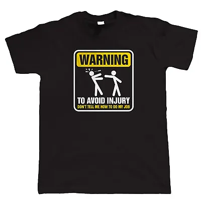 £15.99 • Buy Warning To Avoid Injury Mens Funny Electrician T Shirt - Gift For Him Dad