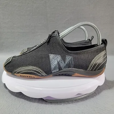 Size 8 - Womens Merrell Barrado Black Mesh Minimalist Zip Up Shoes • $23.50