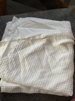 £2.50 • Buy White Polyester Double Quilt Cover 