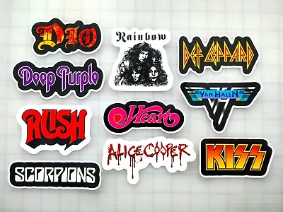 Metal / Hard Rock Vinyl Sticker Lot (10 Stickers) SET 2 • $12.99