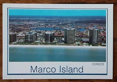 Condos Marco Island Florida Vintage Postcard Aerial View UNPOSTED • $3