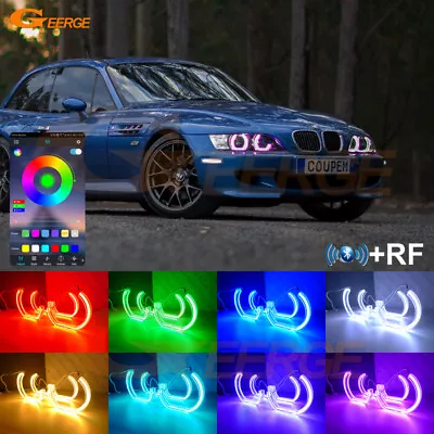 $129.98 • Buy For BMW Z3 1999 2000 2001 2002 Multi Color DTM Style RGB Led Angel Eyes Kit