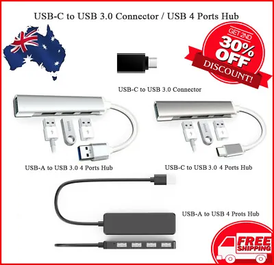 $11.95 • Buy USB C USB-c Type-C HUB Adapter Connector 4 Ports To USB 3.0 OTG