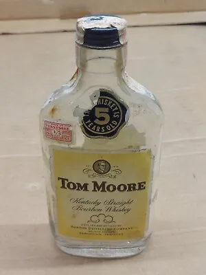 Vintage Tom Moore Half Pint Whiskey Bottle • $22