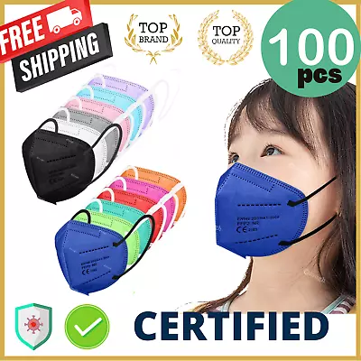 KN95 Kids Face Mask | Unisex Disposable Respirator Masks Comfortable Mouth Cover • $16.10