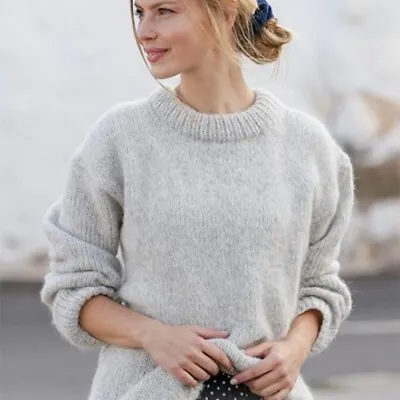 KNITTING KIT Grey Pearl - Everything You Need To Make This Baby Alpaca Sweater • £49.99