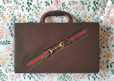 Vintage Gucci Italy Backgammon Pecary Leather Set • $1593.66