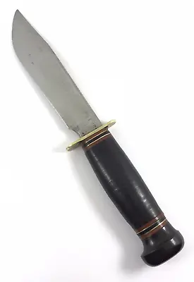 1949-53 Marble's 5  IDEAL Knife Full Hilt Leather Handles Bakelite Pom 9673-TT • $349.95