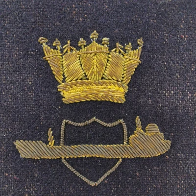 £10 • Buy WW2 Period Merchant Navy Bullion Badge Possibly Arctic Convoys 
