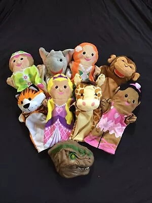 Hand Puppets - Lot Of 8 - Melissa And Doug - Princesses Animals Mixed Lot • $1.99