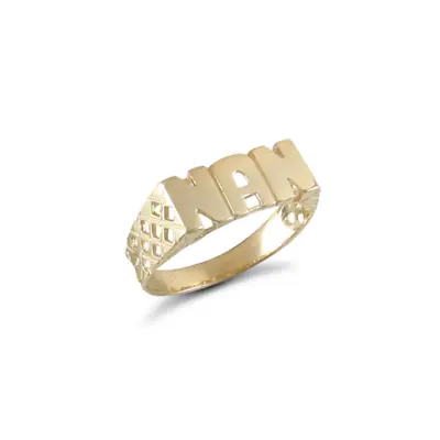 Nan Chain Sides Ring 9ct Yellow Gold • £148.46