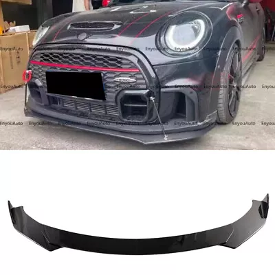 For Mini Cooper R55 R56 F55 F56 Front Bumper Lip Spoiler Splitter Glossy Black • $47.50