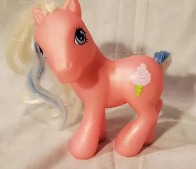 2002 Hasbro My Little Pony Cotton Candy G3 Figure Pink Blue Hair MLP 5'' • $12