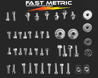 64pc PLASTICS BOLT KIT KAWASAKI KX 125 250 250f 450f Seat Fender Shroud • $13.49