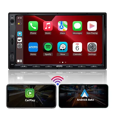 ATOTO F7WE 7  2Din Bluetooth Car Stereo Wirelss CarPlay &Android Auto&Mirrorlink • $93.91