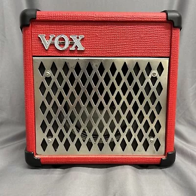 VOX DA5 Amplifier Mini Guitar Speaker Red Musical Instrument Input Tone Effects • $89.99