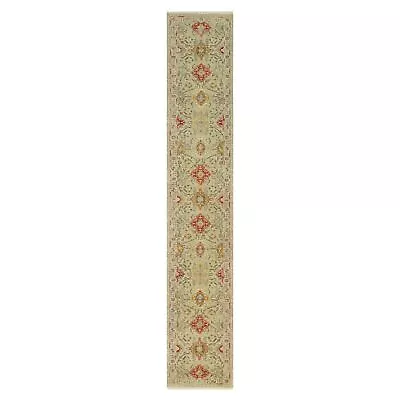 2'9 X15'10  Beige Wool And Silk Sunset Hand Knotted Runner Oriental Rug R90528 • $2678.40