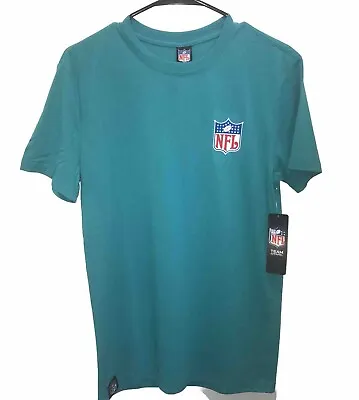 Official NFL Logo Short Sleeve T Shirt Mens Size Small Teal - Miami Dolphins • $27.46