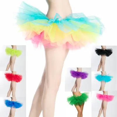 £6.20 • Buy Women Classic Skirts Tutu Tulle Petticoat 5 Layers Princess Party Ball Skirts