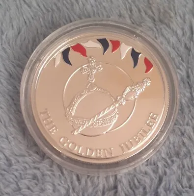 Falkland Islands 50 Pence 2002 Silver .925 The Golden Jubilee • £25