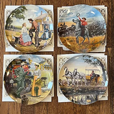 Set/4  Knowles China “Oklahoma!” By Mort Kunstler Collector Plates 1985-1986 • $20