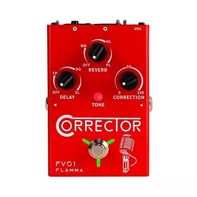 FV01 Vocal Effects Processor Pitch Correction Voice Pedal Vocal Stompbox Micr... • $187.40