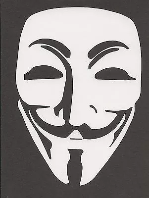 $2.50 • Buy Anonymous Mask Guy Fawkes V For Vendetta Guido Sticker Decal Bumper