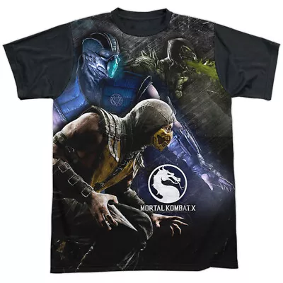 Mortal Kombat X Three Of A Kind Adult Costume T Shirt (Black Back) S-3XL • $19.99