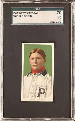 1909 Sweet Caporal T206 Red Dooin SGC 70 EX+ 5.5 • $400