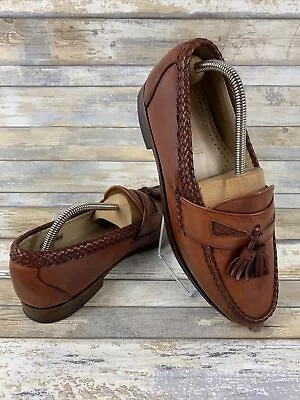 Allen Edmonds Mayfield Tassel Loafers Men’s Sz 9.5 D Brown Leather Dress Shoes • $65