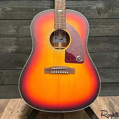 Epiphone Masterbilt Texan Dreadnought Acoustic-Electric Guitar Cherry Sunburst • $689