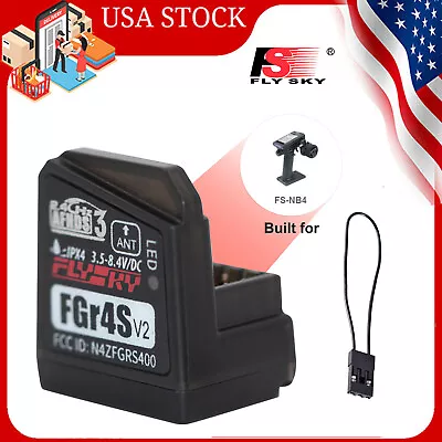 Flysky FGR4S V2 Receiver For Flysky NB4 PL18 RC Transmitter RC Car RC Boat A1E4 • $34.76