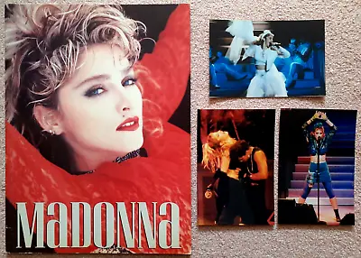 £185 • Buy MADONNA - The Virgin Tour 1985 Program BOOK + 3 LIVE PHOTOS : Very Rare
