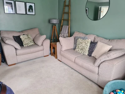 £300 • Buy Next Stamford Sofas - 1 X Medium And 1 X Large Snuggle