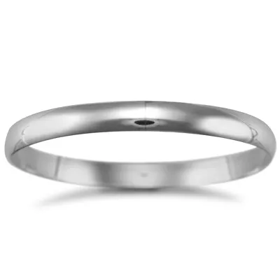 Sterling Silver Mersham Jewels D Shape Slave Ladies Bangle 6.5mm • £79.99