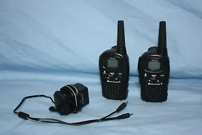 Set Of 2 Midland X-Tra Talk Walkie Talkies LXT385 With Charger CABLE WORK GREAT • $25.95