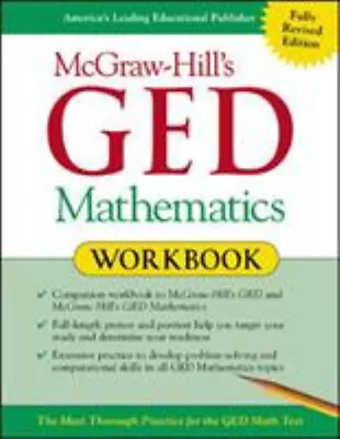 McGraw-Hill's GED Mathematics Workbook Paperback Jerry Howett • $8.06