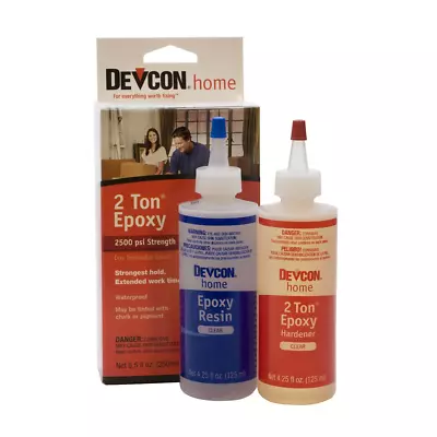 Devcon Epoxy 2 Ton Epoxy 4.25 Ounce Each 2 Bottles • $31.99