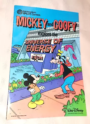 Mickey Mouse & Goofy Epcot Universe Of Energy Comic Book 1985 VG Condition • $15.99