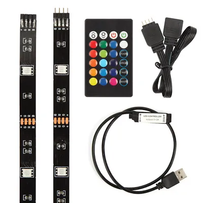 5V USB LED Strip Lights TV Back Light 5050 RGB Color Changing W/ Remote Control • $7.55